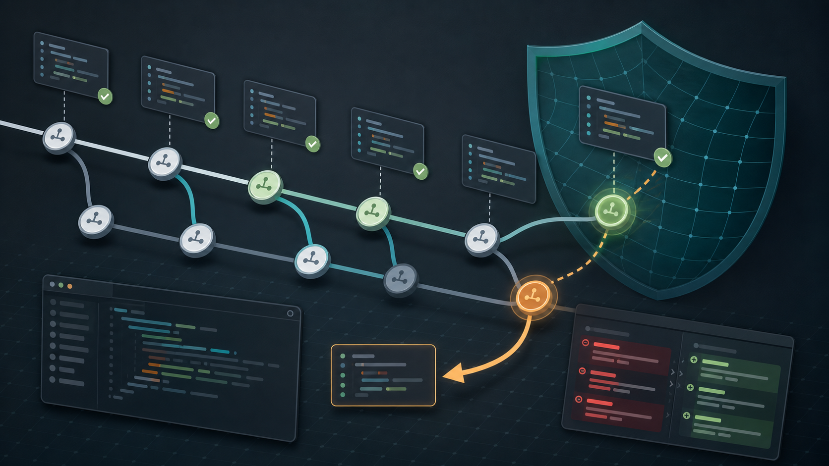 Git 用细粒度 commit 把 AI 生成的每一步代码固定下来，方便回退和追踪